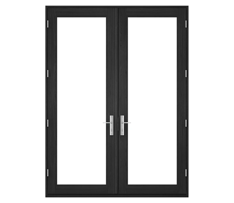 Pella Reserve Contemporary Wood Hinged Patio Door in Elgin